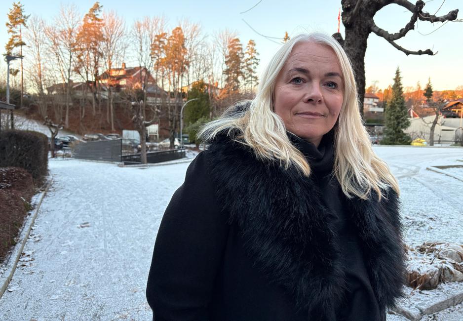 Kari Midtun bor p&aring; Ullern og forteller om hennes opplevelser ed det nye byggearbeidet.
