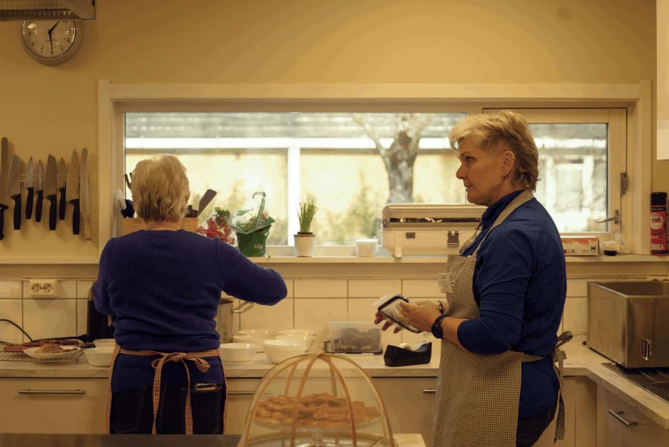 Kj&oslash;kkenarbeidere p&aring; Vestre Aker Frivilligsentral