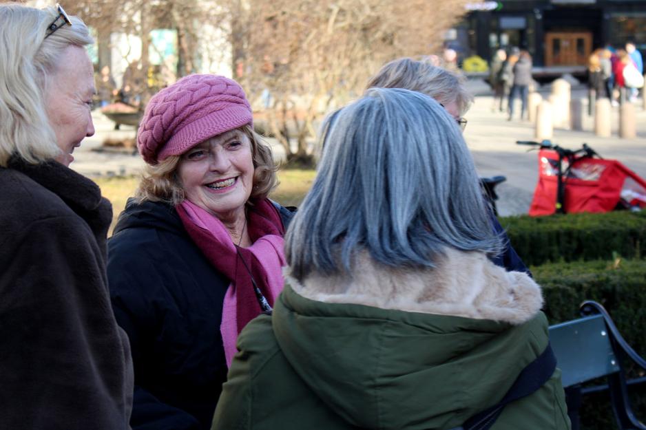 Bente Puntervold B&oslash; p&aring; demonstrasjon
