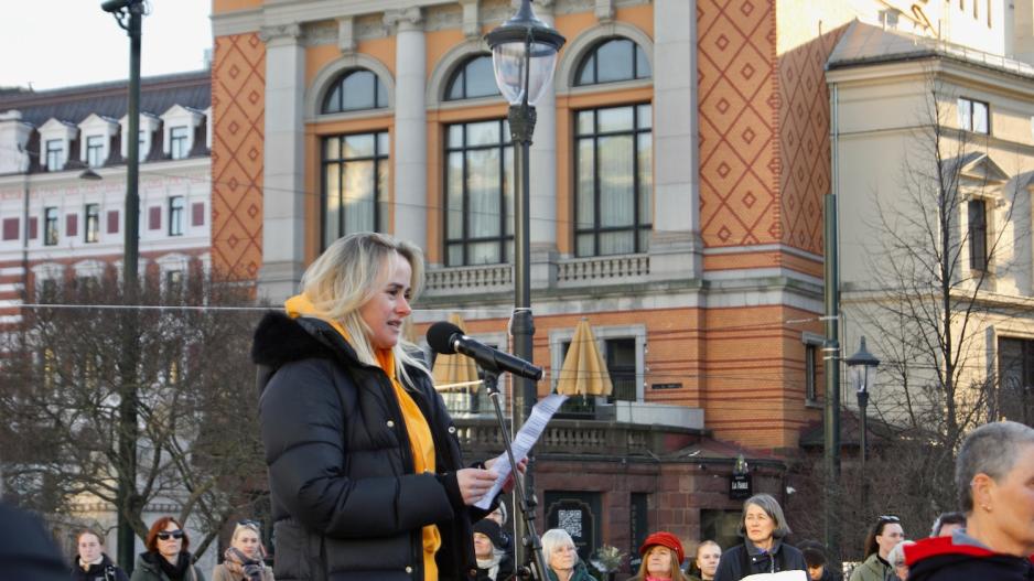 helsesista holder appell foran stortinget under helsebr&oslash;let