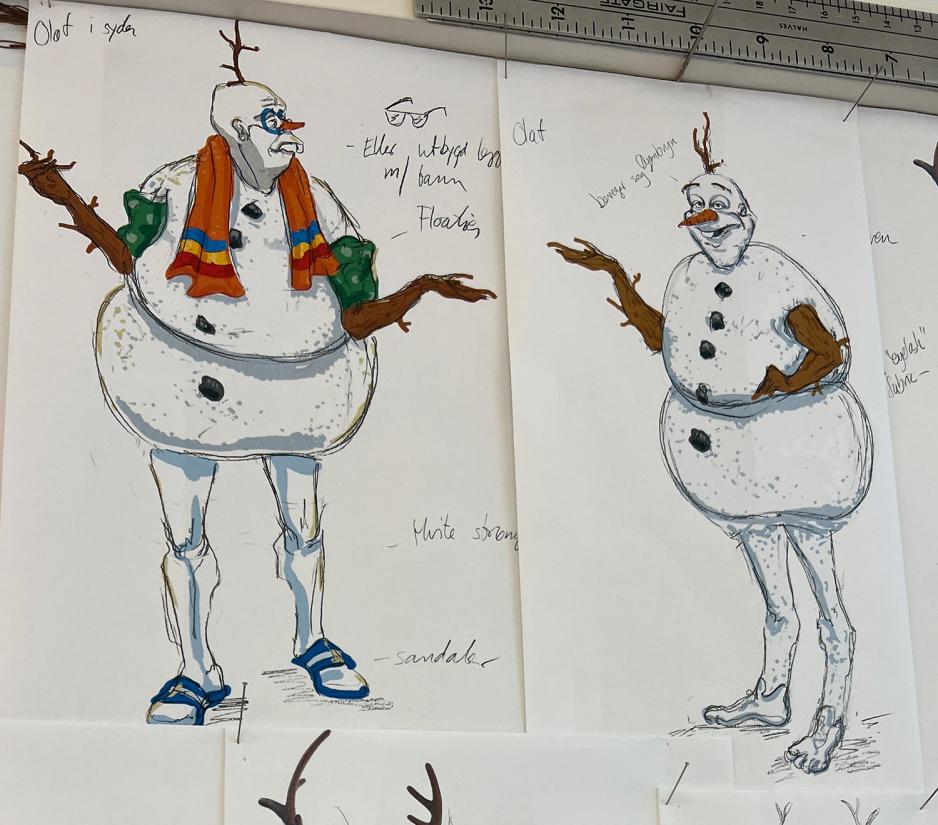 Sn&oslash;mann tegning