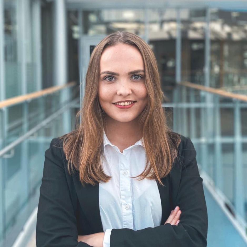 Student Maja Cecilie Romstad p&aring; BI i Oslo. 