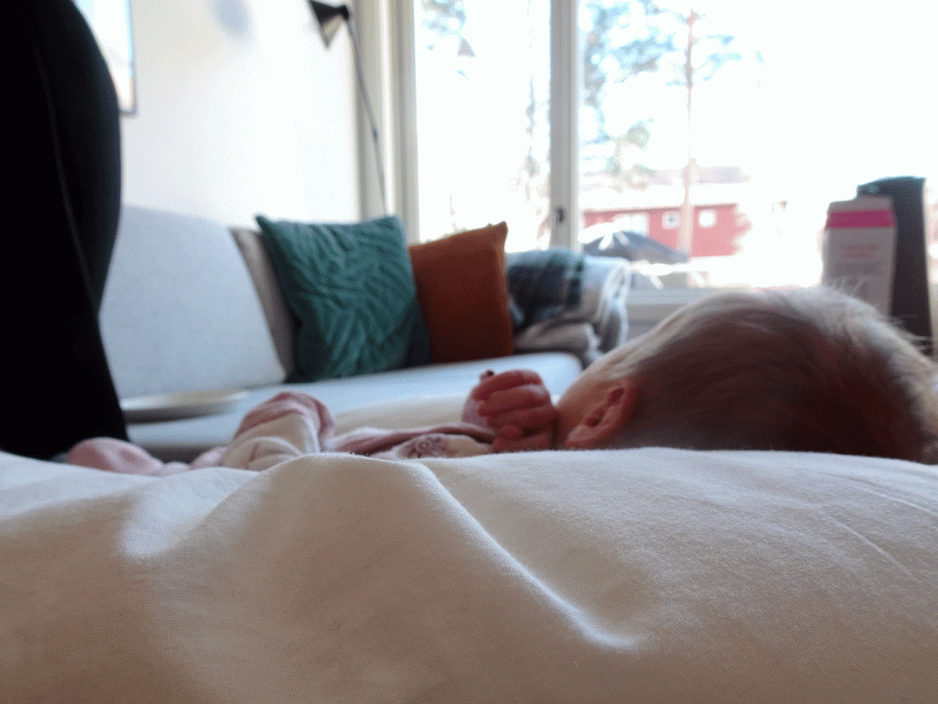 Baby Odin som s&oslash;v.