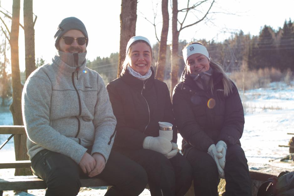 Mathias Randgaard, Eline T&oslash;nnessen og Sofie Igland 