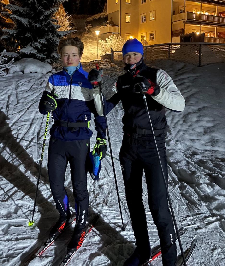 To skil&oslash;pere p&aring; trening