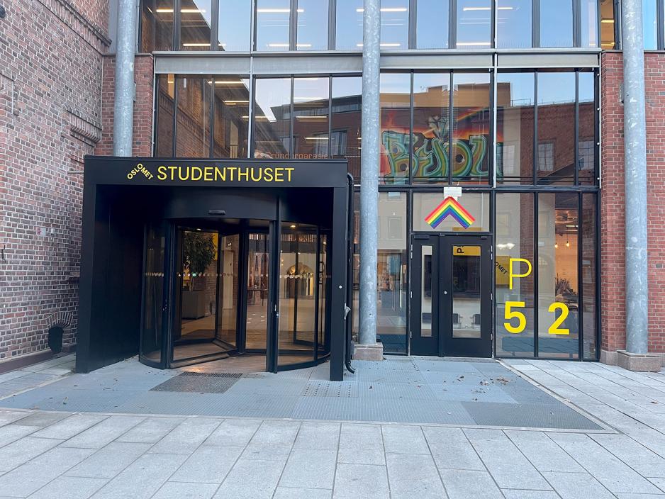 Bilde av Studenthuset P52 p&aring; OsloMet. 