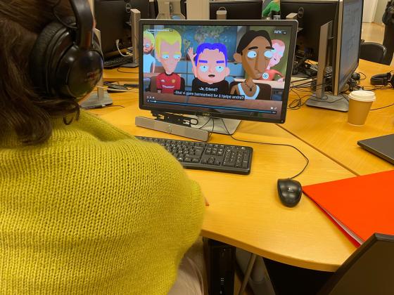 Noen ser p&aring; Helelrudsvingen