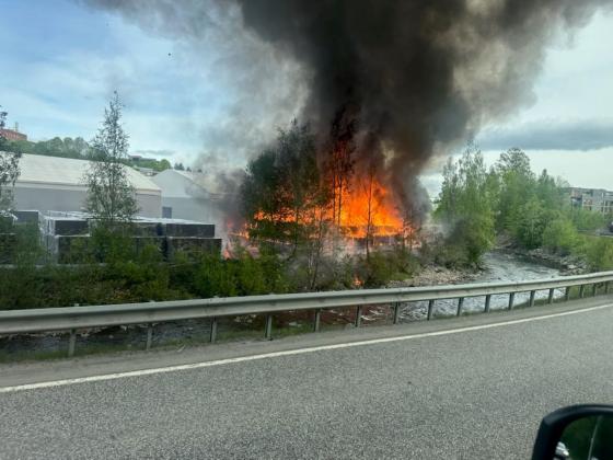 Brann p&aring; Gj&oslash;vik
