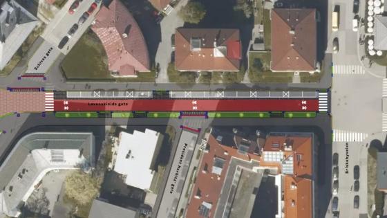Kart over L&oslash;venskioldsgate