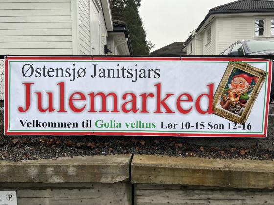 Plakat av &Oslash;stensj&oslash; Janitsjars julemarked