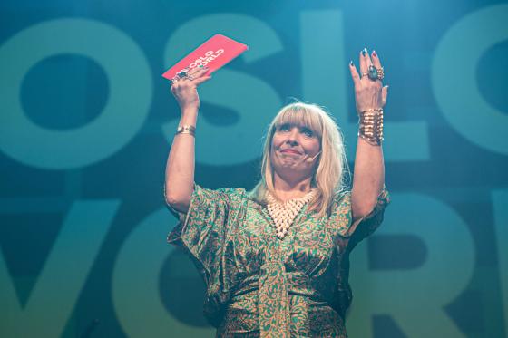 Festivalsjef Alexandra Archetti St&oslash;len p&aring; Rockefeller Scene i Oslo. 