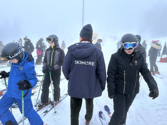 mann p&aring; skianlegg 