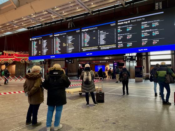 Flere togforsinkelser p&aring; tavla p&aring; Oslo S
