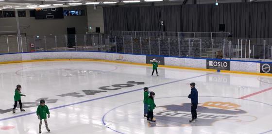 Sk&oslash;yting i Grunerhallen. 