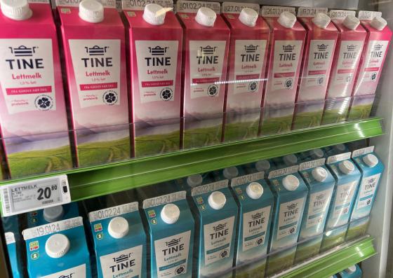Melk i kj&oslash;leskap