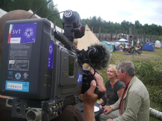 SVT intervjuer et par p&aring; Norborg-festivalen.