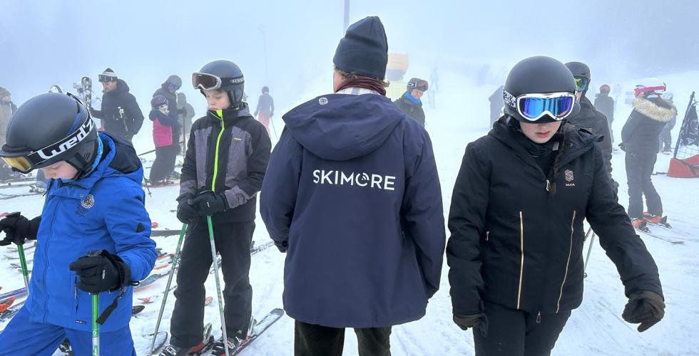 mann p&aring; skianlegg 
