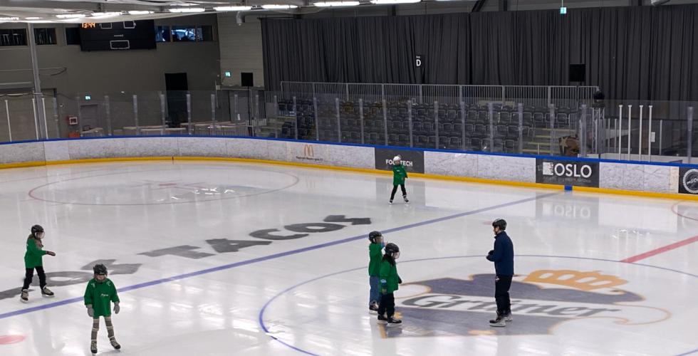Sk&oslash;yting i Grunerhallen. 