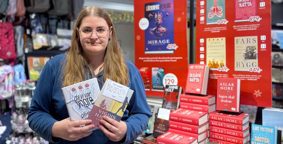 Butikksjef Norli Vinderen Milena Bratli b&oslash;ker leselyst