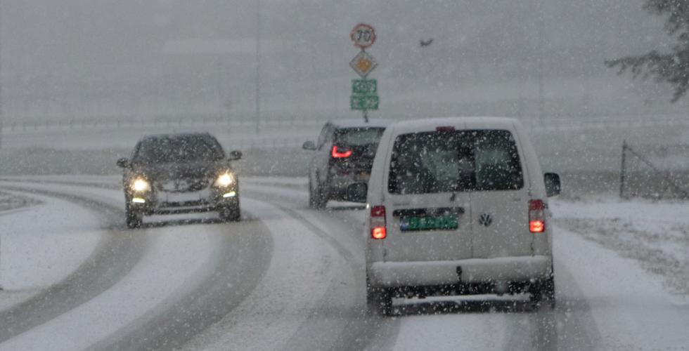 Illustrasjonsbilde av sn&oslash;v&aelig;r, Statens Vegvesen