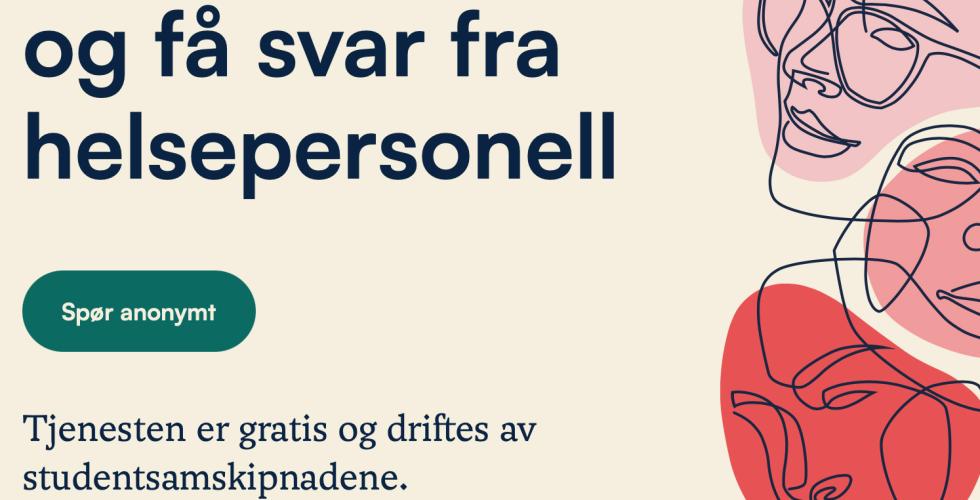 bildet viser skjermdump av studenter sp&oslash;r nettsiden